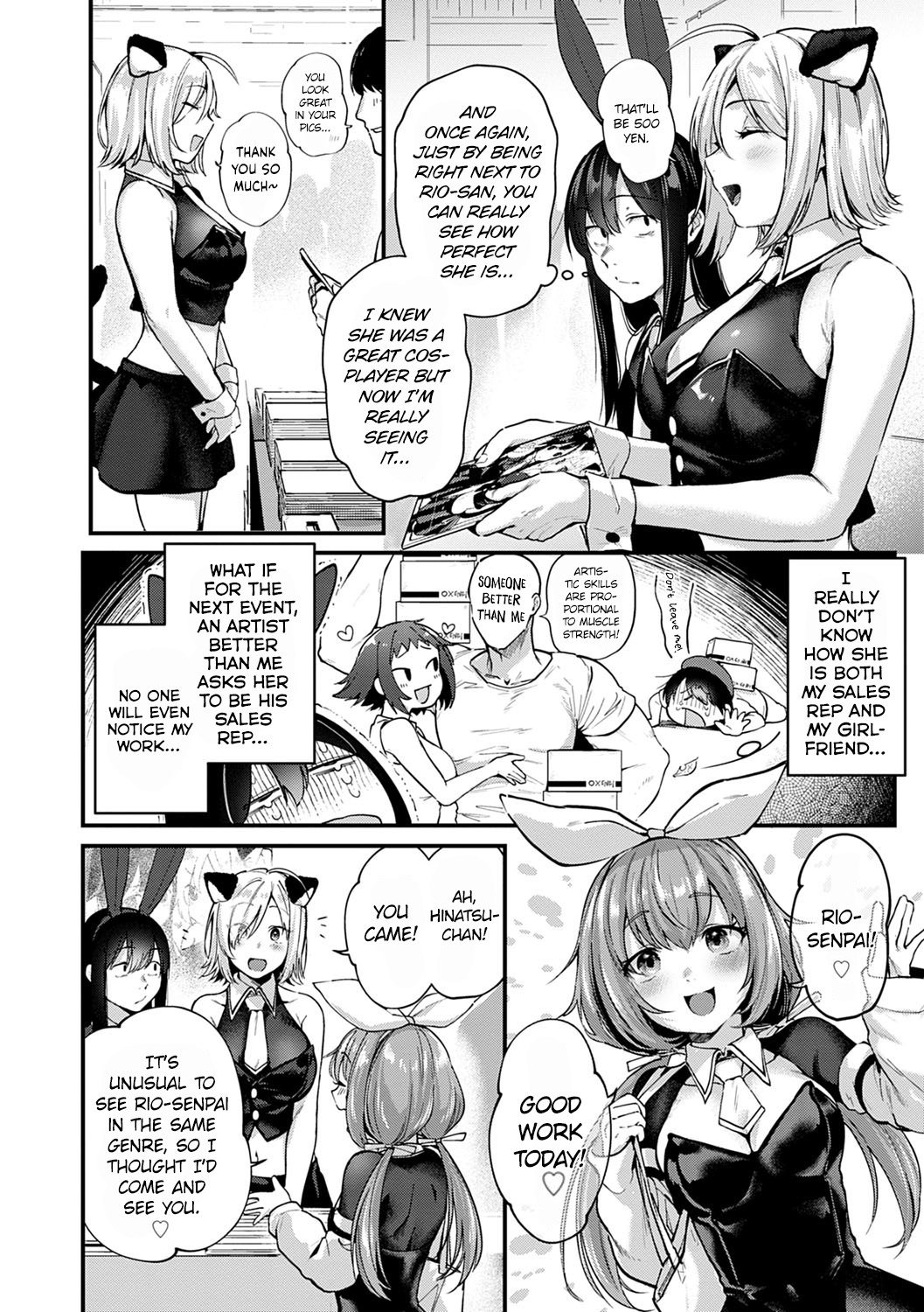 Hentai Manga Comic-Do Doujin Artists Dream of Threesome Sex After Work?-Read-2